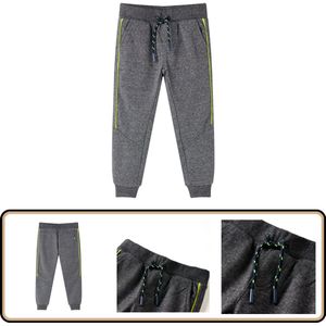 Kinderjoggingbroek - Maat 92 - Gemêleerd Grijs Kinderjoggingbroek - Meisjes Joggingsbroek - Jongens Joggingsbroek - Sportbroek - Trainingsbroek