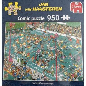 Jan Van Haasteren comic Puzzle Hockey Kampioenschappen champignons 950 stukjes jumbo puzzel