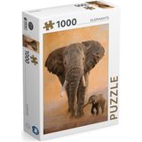 Rebo legpuzzel 1000 stukjes - Elephants