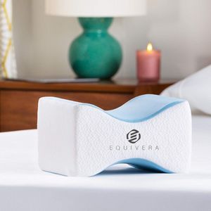 Equivera Kniekussen - Kniekussen voor in Bed - Kniekussen Orthopedisch - Zijslaapkussen - Kniekussen voor in Bed