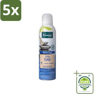 5 x Kneipp - Douche schuim - Me‑Time - Patchouli & Sandelhout - 200 ml - Grootverpakking - Douche Foam - Ontspanning - Patchouli - Sandelhout - Verzorging