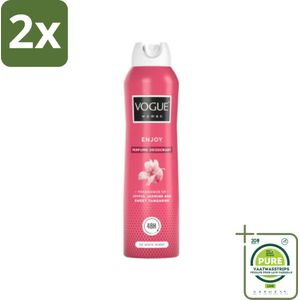 Vogue Enjoy Parfum Deodorant 150 ml - Voordeelverpakking - 2 stuks - Parfum en deodorant - Deodorant spray