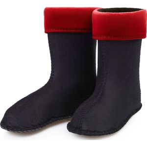 Ladeheid Sokken voor Regenlaarzen Modell LA-KL-EVA-Kids en KL050 – Fleecesokken – 33 – Rood - LA-KL-045