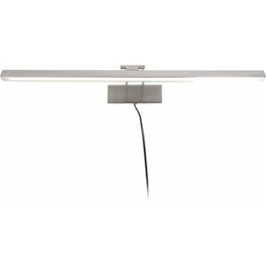 Moderne grote wandlamp Litho led | 60 cm lang | 2 lichts | staal / grijs | woonkamer / kantoor lamp | modern design