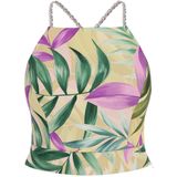 Guess - Sl Gaelle - Crop Top - Tropical Escape Print - Vrouwen