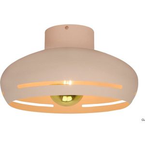 Chericoni Striscia Plafondlamp - 1 lichts - Ø35cm - Cream - IJzer, Metaal - Wandschakelaar - Italiaans Design - Nederlandse Fabrikant