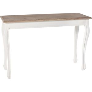 In And OutdoorMatch Consoletafel Marlene - Tafel - 80x120x40cm - Gerecycled iepenhout - Wit - Stijlvol design