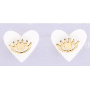 Depesche J1MO71 oorknopjes oog gold-plated