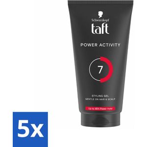 Taft - Power Activity 7 - Styling Gel - Energieke styling - 150 ml - Bulkverpakking - 5 stuks