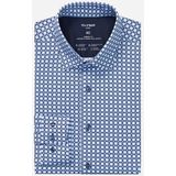 OLYMP - Luxor 24/Seven - Overhemd - Marineblauw - Modern Fit - New Kent
