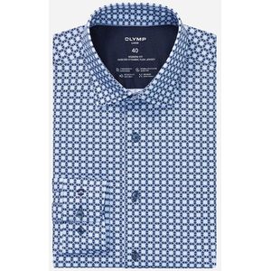 OLYMP - Luxor 24/Seven - Overhemd - Marineblauw - Modern Fit - New Kent