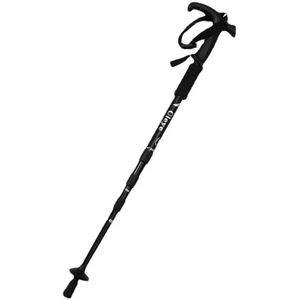 Wandelstok - Verstelbaar - Antislip - Lichtgewicht - Comfortabele handvat - Loopstok - Zwart