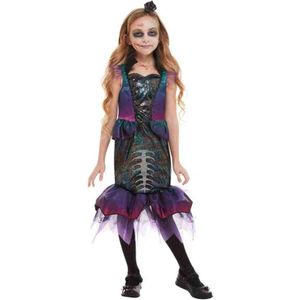 Smiffy's - Zeemeermin Kostuum - Glinsterende Zeemeermin Vissengraat - Meisje - Paars - Medium - Halloween - Verkleedkleding