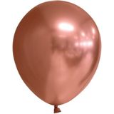 Chroom koperen ballonnen 13cm | 100 stuk