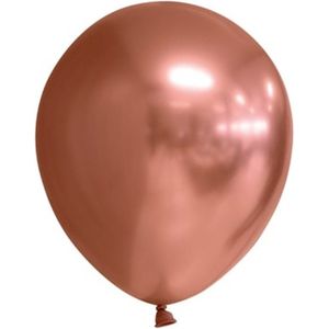 Chroom koperen ballonnen 13cm | 100 stuk