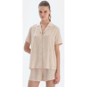 Dagi Bloemenprint Overhemd met Korte Mouwen en Overhemdkraag