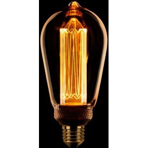 ETH Edison ST64 kooldraad LED 4w E27 240v 1800k 3 stappen dimbaar amber/goud 200L + M.
