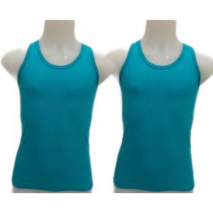 Embrator 2-stuks Jongens Hemdje turquoise maat 134/140