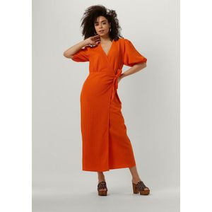 Another Label Camille Bubble Dress Jurken Dames - Kleedje - Rok - Jurk - Oranje - Maat XS