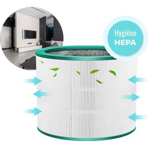 HEPA Filter geschikt voor Dyson Pure Cool en Pure Hot Cool DP01, DP03, HP00, HP01, HP02, HP03 – Luchtreiniging – Luchtzuiveringsfilter – Luchtzuiveraar �– Carbon Filter