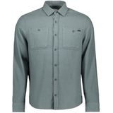 Gabbiano Overhemd Overhemd 335740 Teal Blue Mannen Maat - S