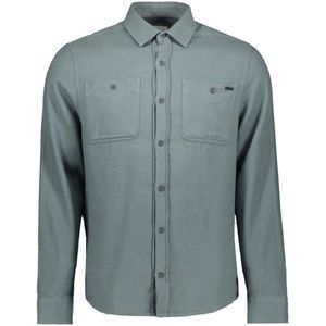 Gabbiano Overhemd Overhemd 335740 Teal Blue Mannen Maat - S