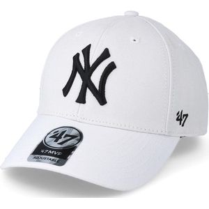 Brand '47 - MLB - Snapback - Baseball Cap - MVP - Wol - Logo Cap - New York Yankees - Verstelbaar - Volwassenen - Wit - One Size