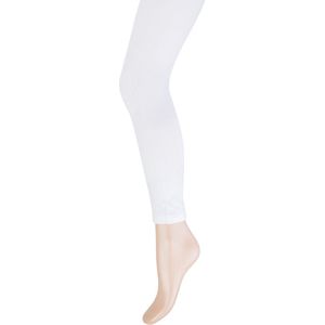 Marianne Dames Confectie Legging Lang Katoen Wit S/M