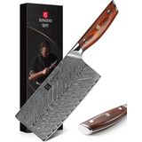Xinzuo B27 Yi - Cleaver - 30.5 cm - Damascus Staal - Rozenhouten Handvat