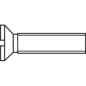TOOLCRAFT M2,5*8 D963-4.8:A2K 194828 Verzonken schroeven M2.5 8 mm Sleuf DIN 963 Staal Verzinkt 100 stuk(s)