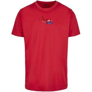 FitProWear Casual T-Shirt Dutch - Rood - Maat XXXL/3XL - Casual T-Shirt - Sportshirt - Slim Fit Casual Shirt - Casual Shirt - Zomershirt - Rood Shirt - T-Shirt heren - T-Shirt