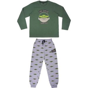 Star Wars - The Mandalorian - Pyjama - Groen / Grijs - Wat een toffe pyjama van Baby Yoda