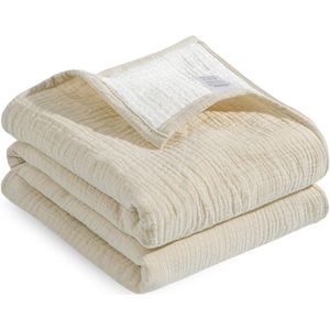 Allecto Plus - Katoenen babydeken | Pasgeboren wikkeldoek van mousseline | 90 x 90 cm | Ademende slaapdeken voor baby's | Peuters meisjes en jongens | Kaki | Zacht en comfortabel