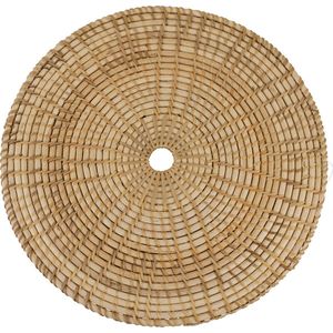 Rotan placemat muurdecoratie 33cm