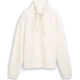 TOM TAILOR - Sweatshirt - Wit - Effen - Lange Mouw