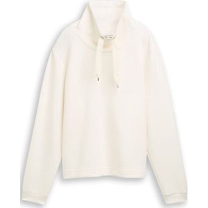 TOM TAILOR - Sweatshirt - Wit - Effen - Lange Mouw