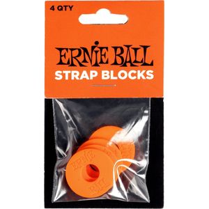 Ernie Ball 5620 Strap Blocks rood (4 stuks)