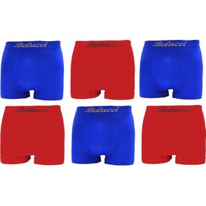 Belucci Heren Boxers 6Pack Maat S