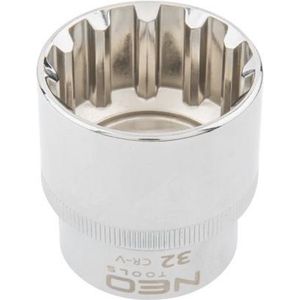 NEO Speciaal, Spline, Zeskant, Torx, Vierkant, Dop 17 mm, 1/2"" aansluiting