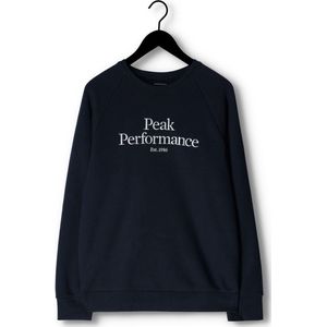 Peak Performance M Original Crew Truien & Vesten Heren - Sweater - Hoodie - Vest- Blauw - Maat XL