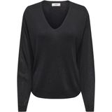 Jacqueline de Yong Trui Jdybodilla Plain Lurex Pullover 15355560 Black/w Black Lurex Dames Maat - L