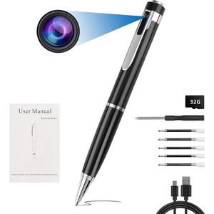Spy pen - Spy camera - Spy recorder - Verborgen camera - Incl. 32GB SD kaart - 720P - Niemand zal dit doorhebben!