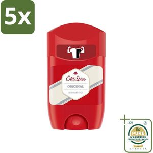 5 x Old Spice - Original - High Endurance - Deodorantstick - Langdurige Frisheid - 50 g - Grootverpakking - Old Spice - Deodorantstick - Mannelijke Geur - Langdurige Frisheid - High Endurance