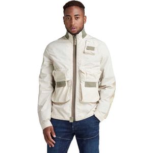 G-star Zip Pocket Bomber Jas Wit M Man