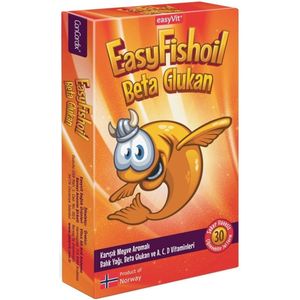 EasyFishoil Beta Glucan 30 kauwtabletten (Multi-Fruit Smaak)