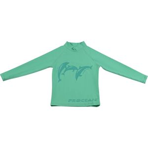 Kids lycra | Longsleeve UV-zwemshirt | dolphins | maat 98/104