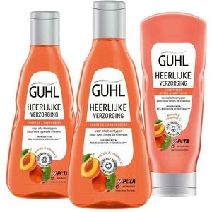 Guhl Heerlijke Verzorging - Shampoo 2 x 250 ml & Conditioner 1 x 200 ml - Pakket