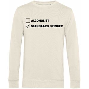 7431 - Sweater - Standaard drinker-Off White-XS
