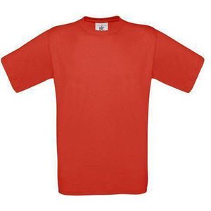 B&C Exact 150 Kids T-shirt Red Maat 1/2 (onbedrukt - 5 stuks)