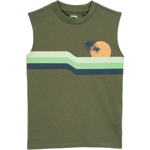 Blue Ridge - Jongens Relaxed Fit Singlet - Mosgroen - Katoen